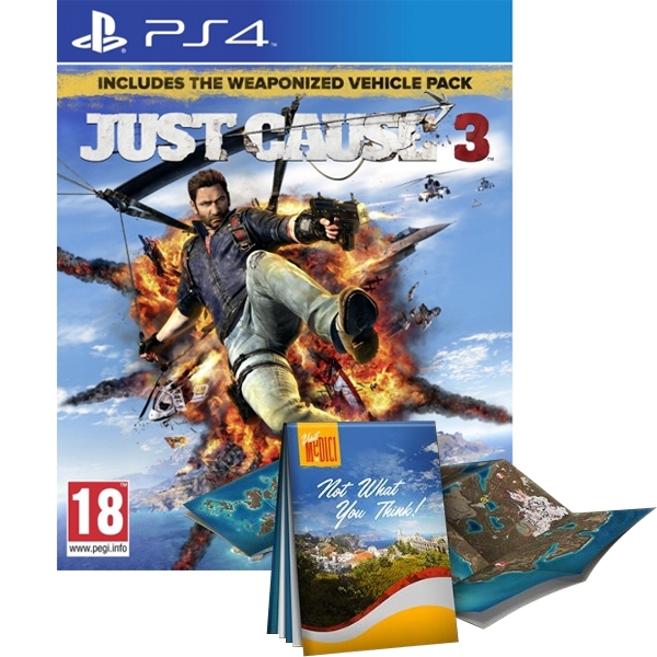 Just Cause 3 Day One Edition with Guide to Medici PS4 Game Just Cause 3 Day One Edition with Guide to Medici PS4 Game